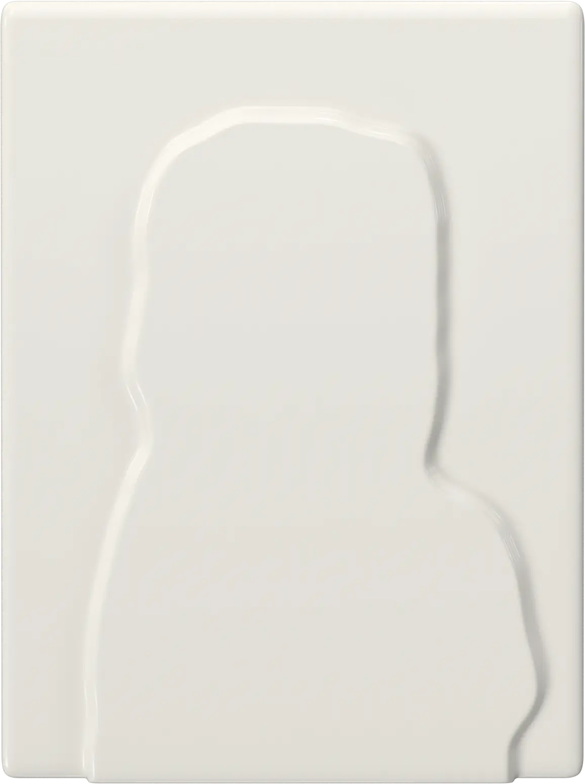 Fotografía sobre porcelana 3D rectangular para lápida