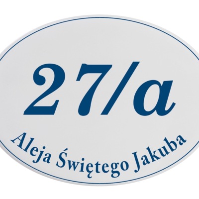 Porcelana i szkło jako eleganckie rozwiązanie oznaczenia domu oraz firmy