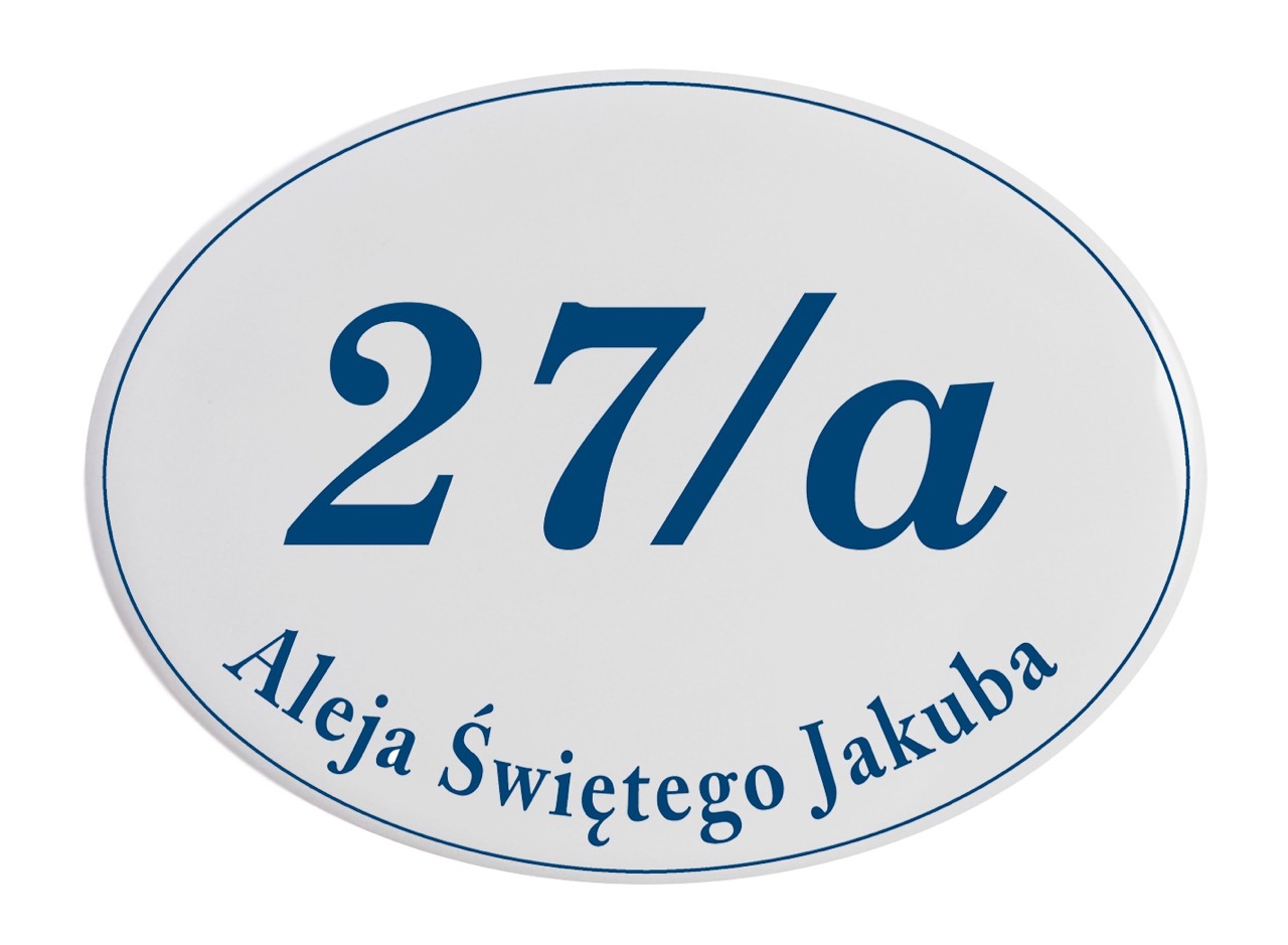Porcelana i szkło jako eleganckie rozwiązanie oznaczenia domu oraz firmy